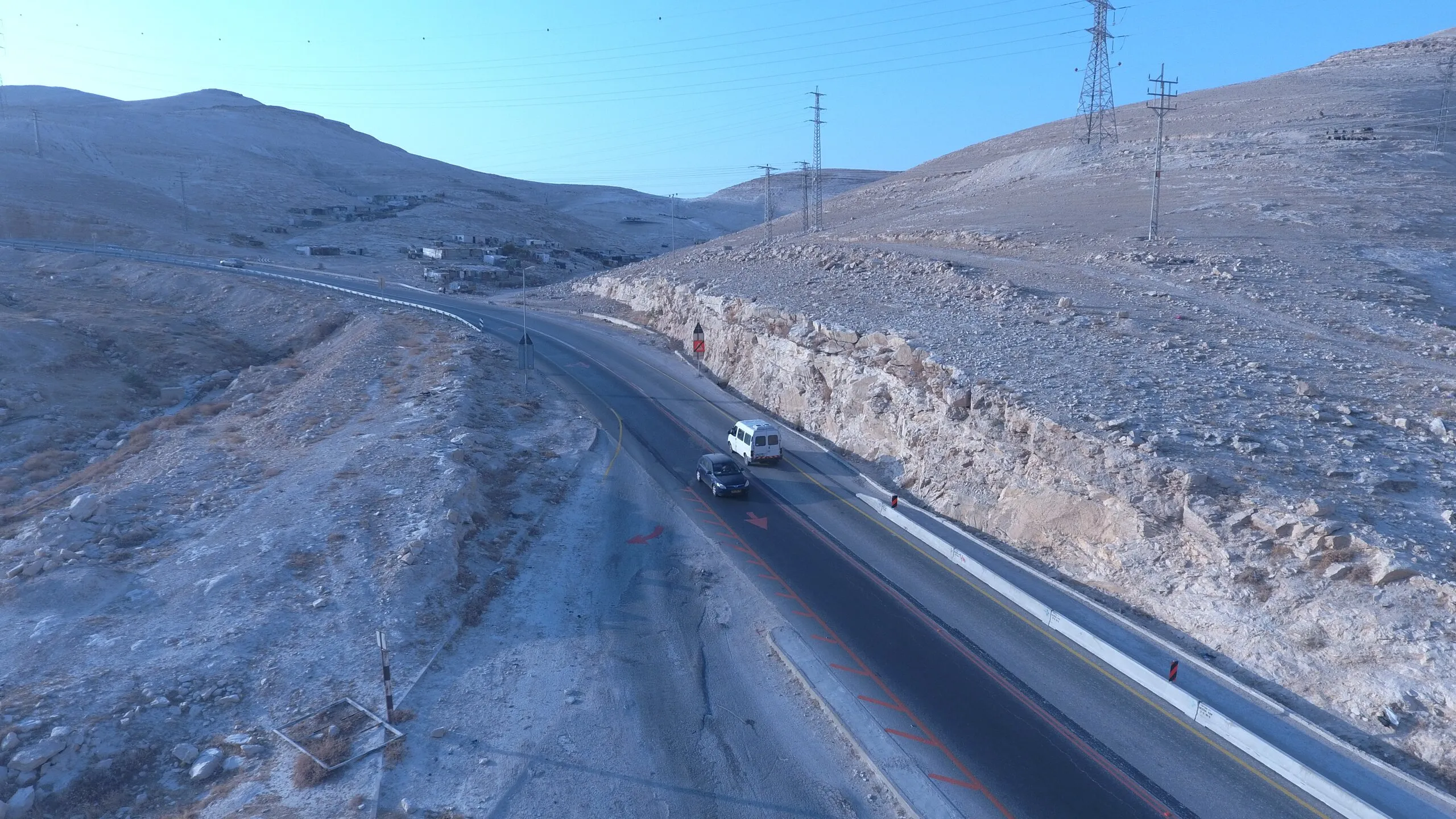 מוקדי סיכון, כביש 437, צילום מהשטח 1