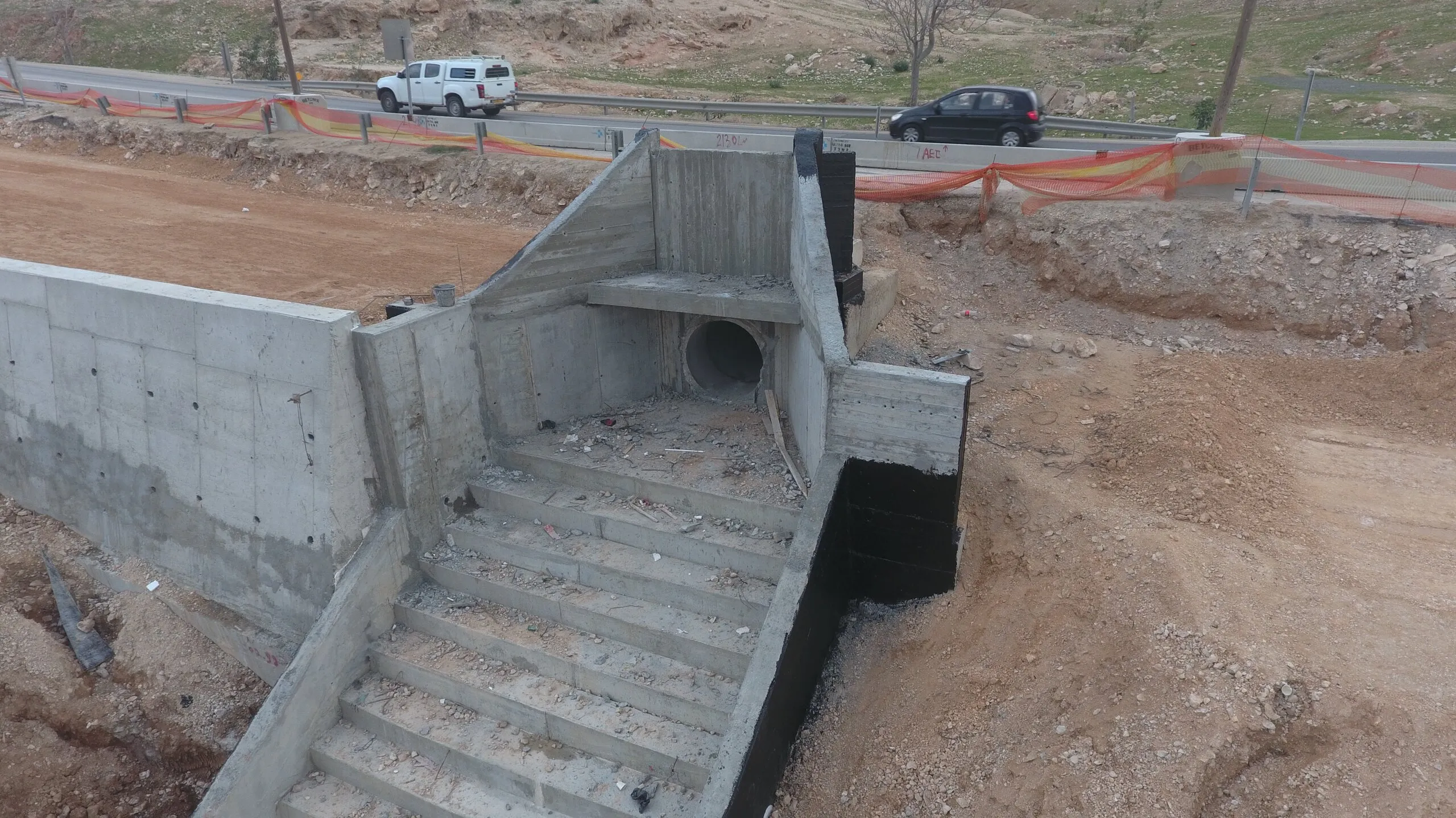 מוקדי סיכון, כביש 437, צילום מהשטח 2