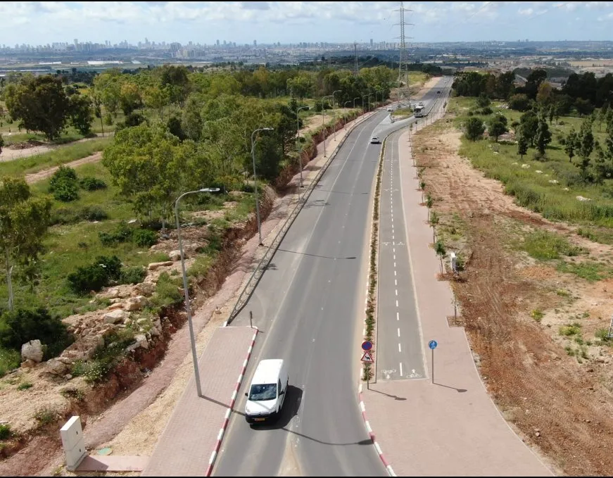 כביש 4711, אלעד, צילום מהשטח 5