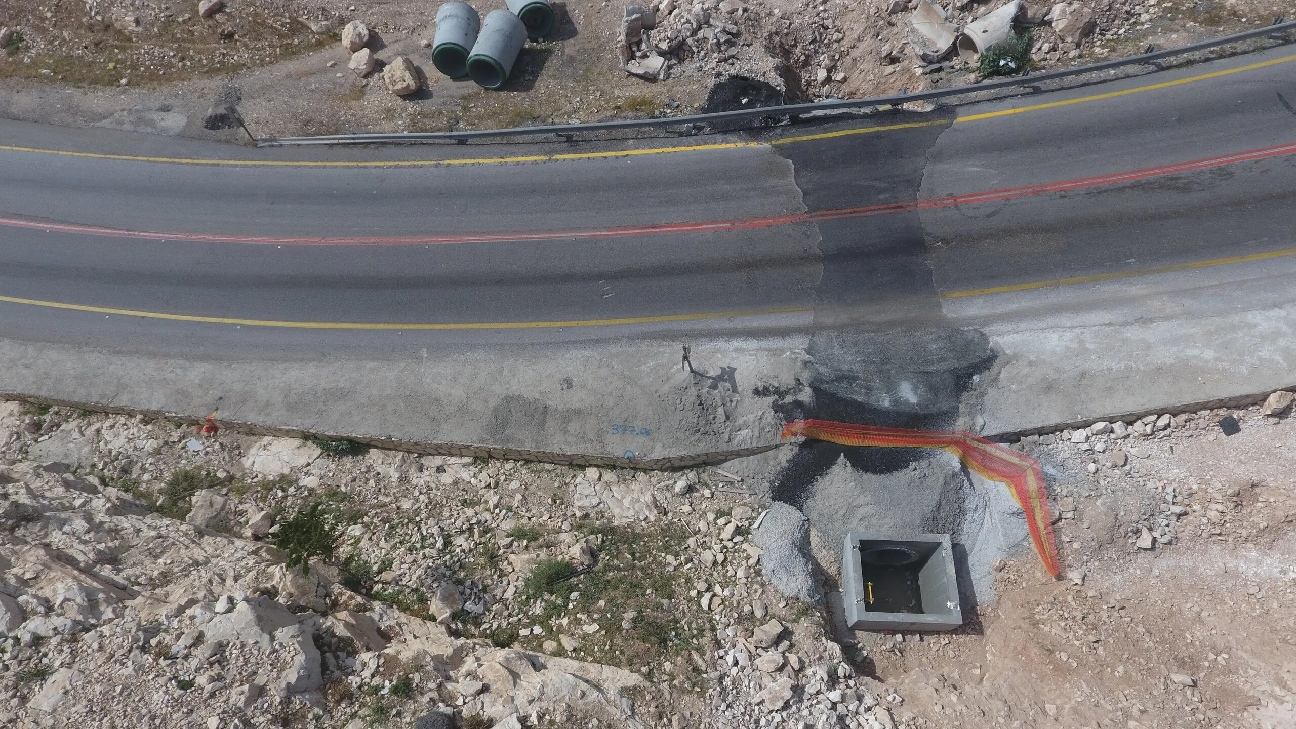 מוקדי סיכון, כביש 437, צילום מהשטח 6